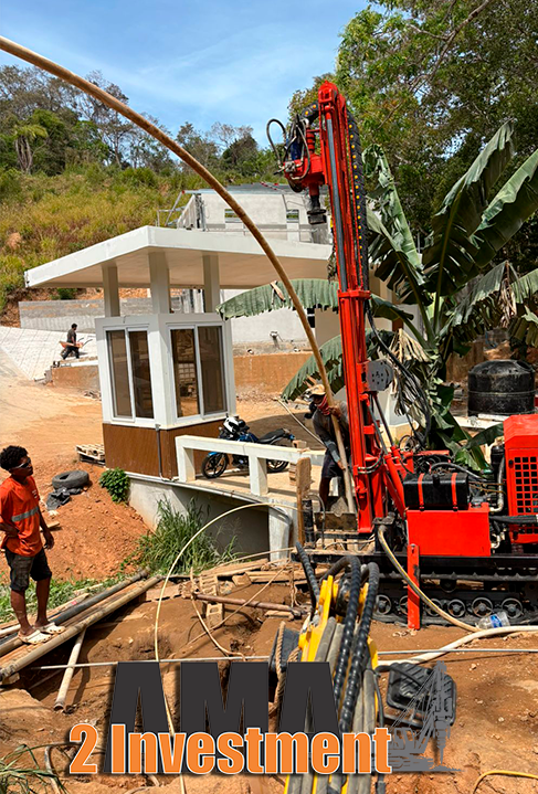 Pozo agrícola para riego y ganado en una finca